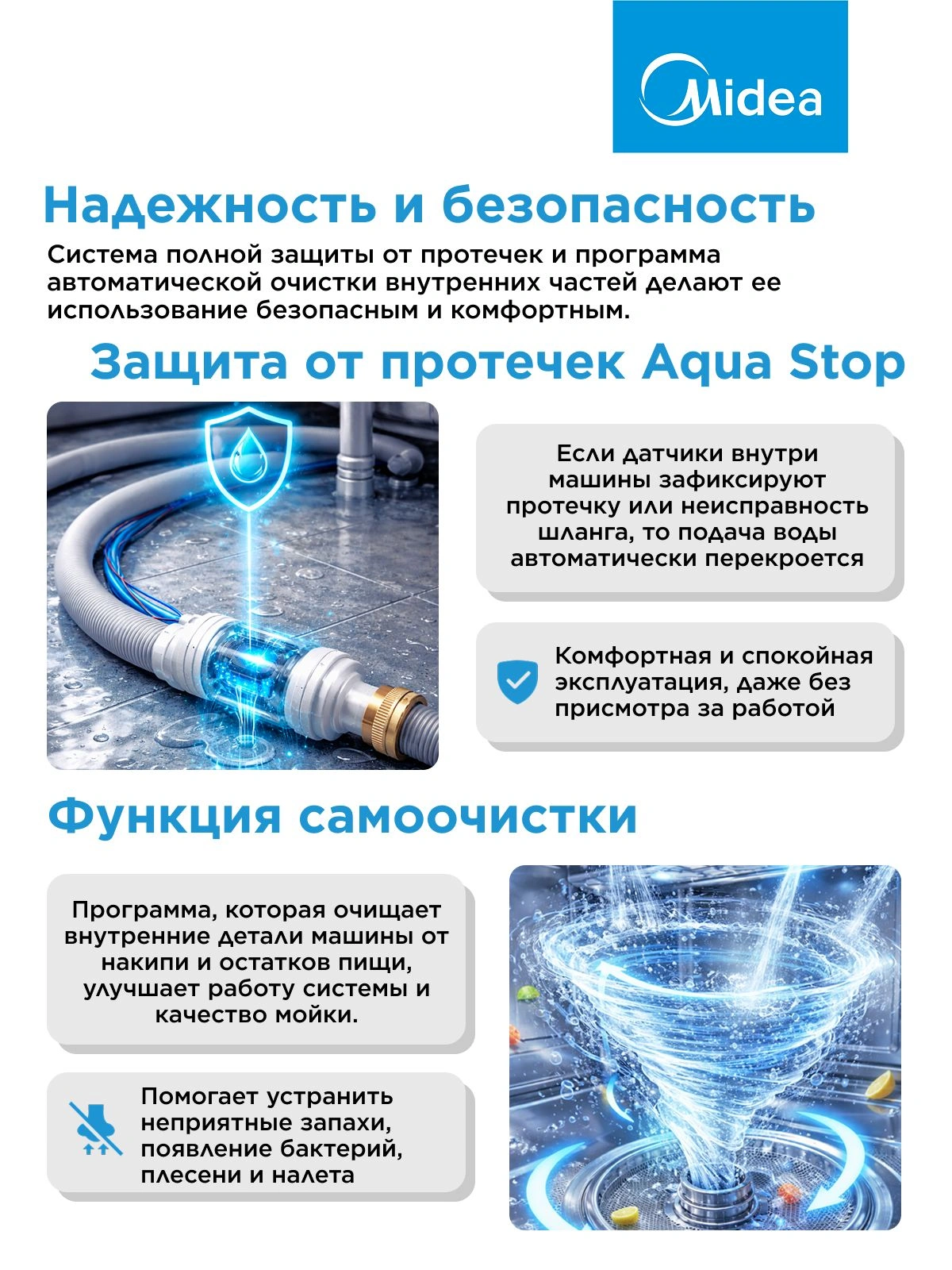 Посудомоечная машина встраив. Midea MID45S150i 2000Вт узкая — миниатюра 30
