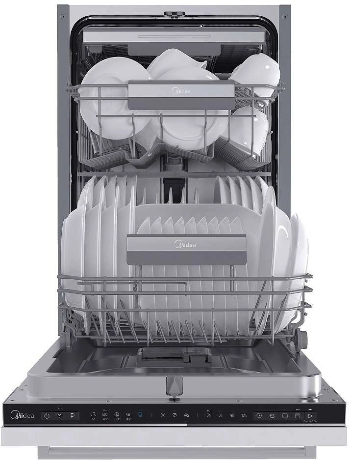 Посудомоечная машина встраив. Midea MID45S150i 2000Вт узкая — миниатюра 2