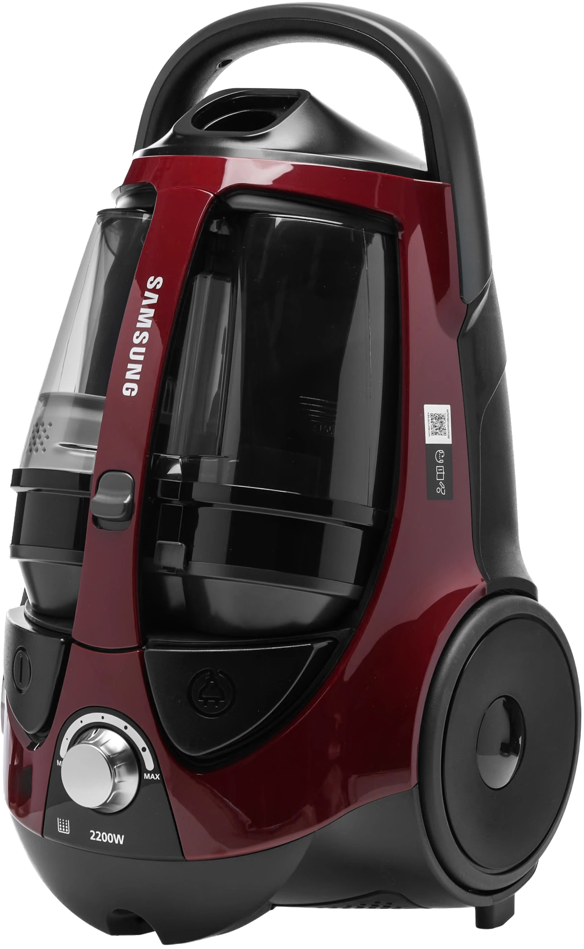 Пылесос Samsung VCC8837V3P/XEV 2200Вт бордовый/черный — миниатюра 2