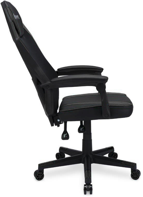Кресло игровое Оклик 121G черный сиденье черный искуссткожасетка с подголов крестов пластик черный - Дополнительные фотографии