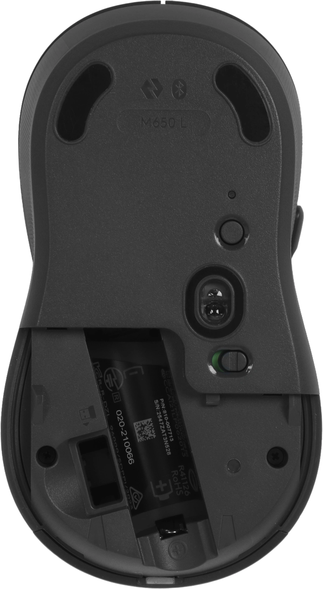 Мышь Logitech M650 Large графитовый оптическая 4000dpi silent беспров. BT/Radio USB 5but (910-006247) — миниатюра 7