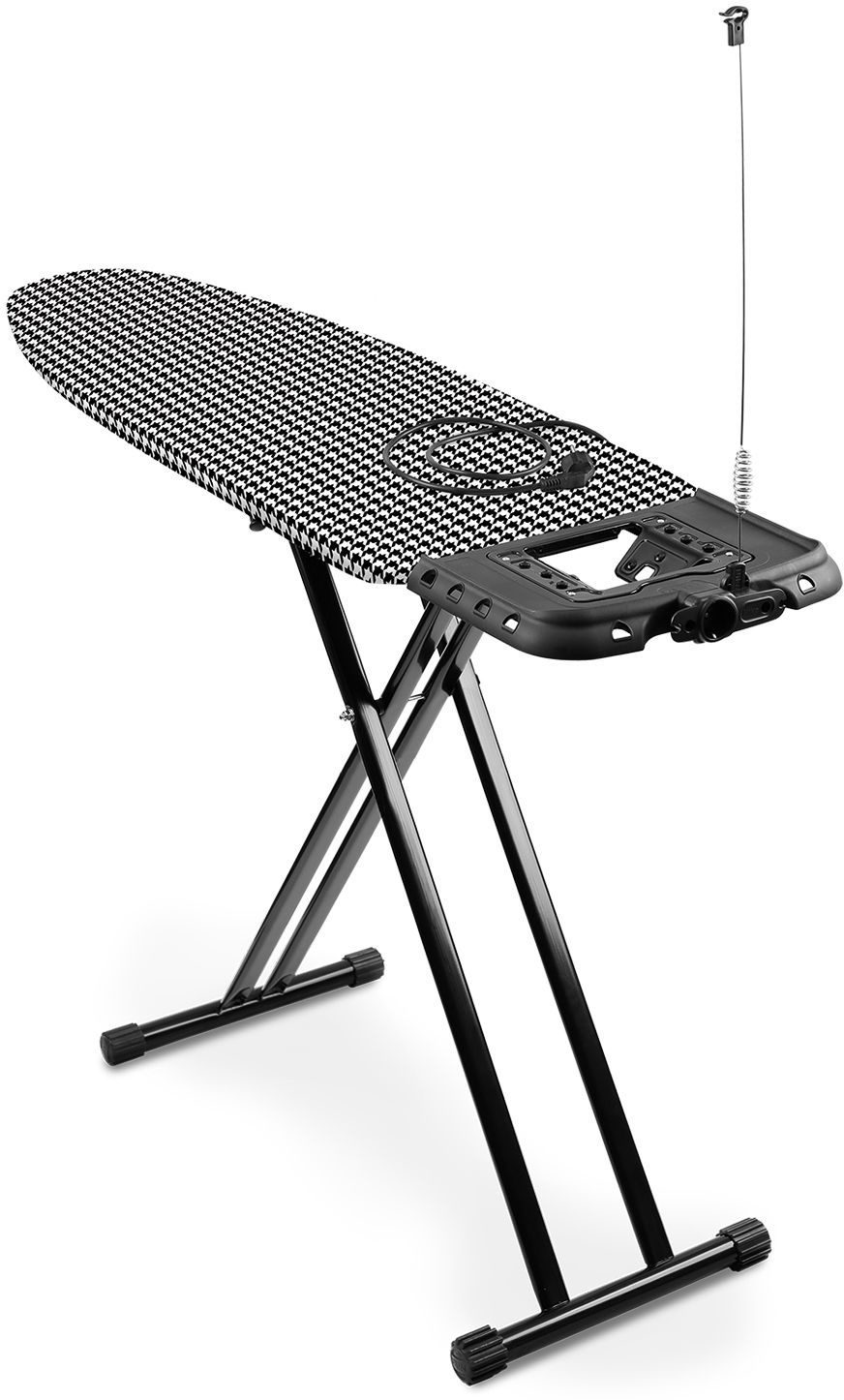 Гладильная доска Ника Haushalt Lux 123x46см рег.высот. черный/рисунок (LX/H) — миниатюра 2