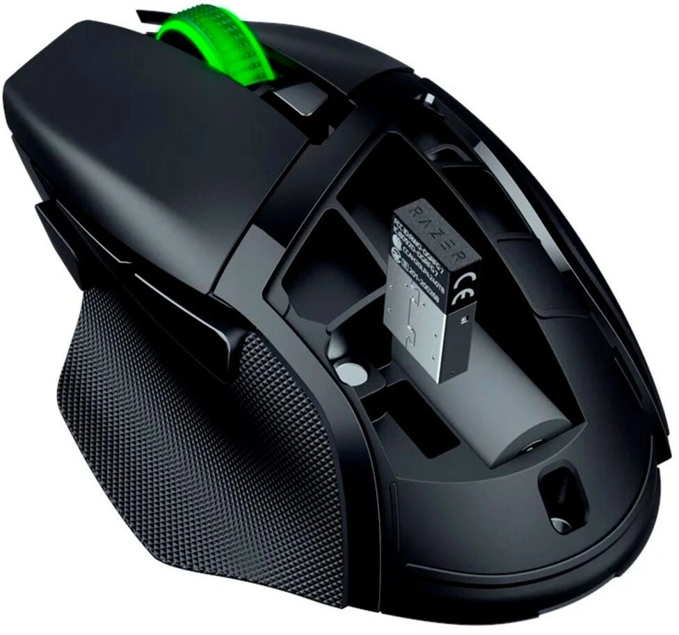Мышь Razer Basilisk V3 X Hyperspeed черный оптическая 18000dpi беспров. USB 9but (RZ01-04870100-R3G1) — миниатюра 4