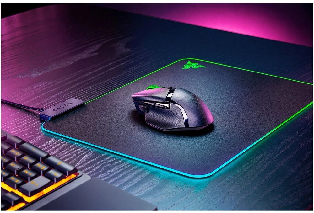 Мышь Razer Basilisk V3 X Hyperspeed черный оптическая 18000dpi беспров. USB 9but (RZ01-04870100-R3G1) — миниатюра 9
