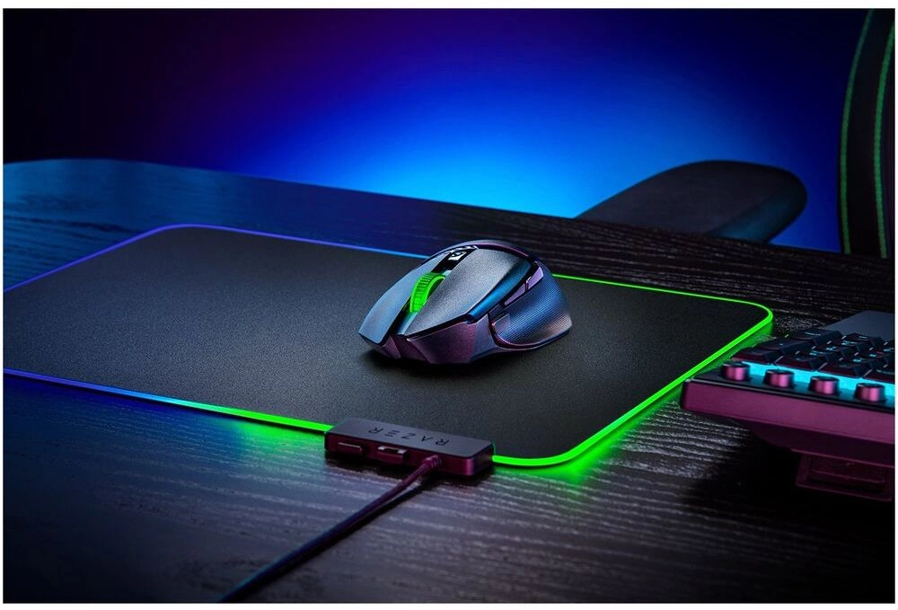 Мышь Razer Basilisk V3 X Hyperspeed черный оптическая 18000dpi беспров. USB 9but (RZ01-04870100-R3G1) — миниатюра 10