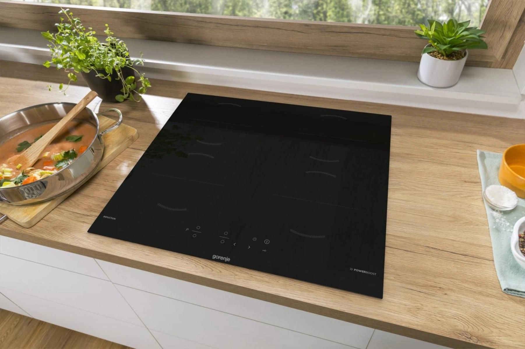 Индукционная варочная поверхность Gorenje GI6401BCE черный — миниатюра 6
