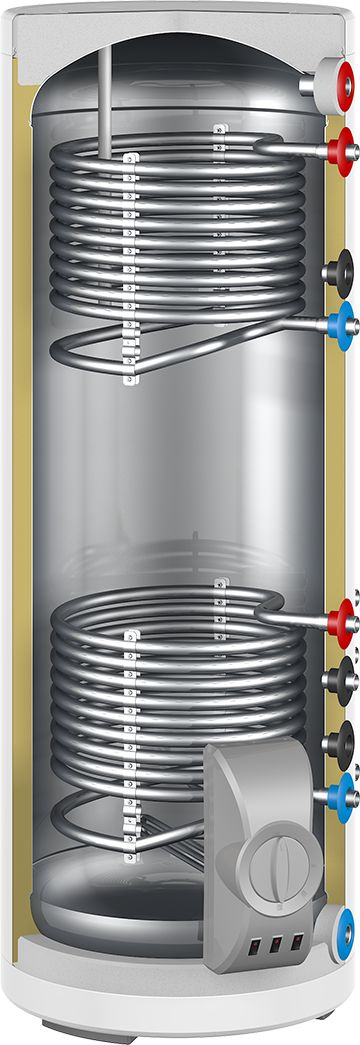 Водонагреватель Thermex IRP 300 V (combi) PRO 6кВт 300л через теплообменник напольный/белый — миниатюра 2