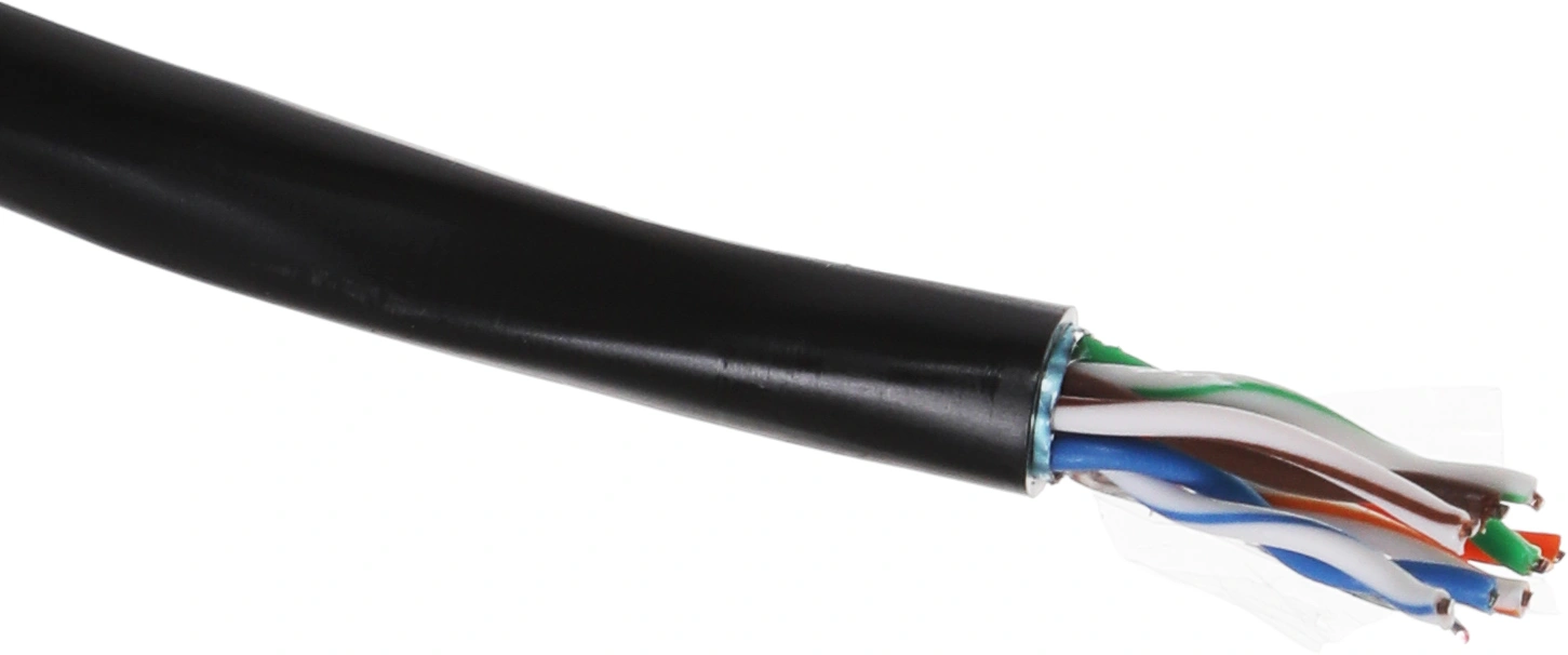 Кабель информационный Lanmaster TWT-5EFTP-XS-OUT кат.5E FTP 4 пары 24AWG PE внешний 305м черный — миниатюра 4