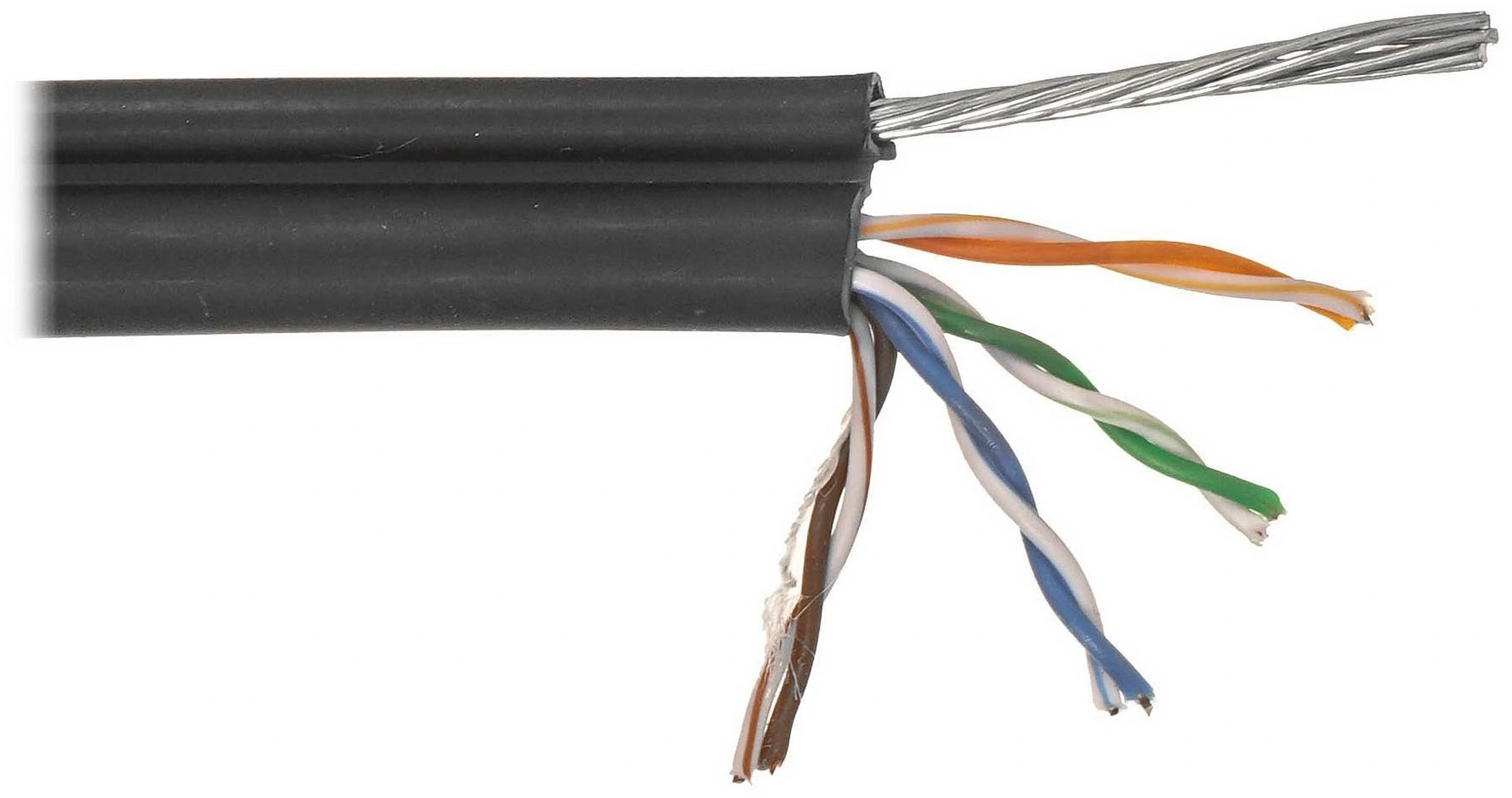 Кабель информационный Lanmaster TWT-5EUTP-UNV-TR кат.5E UTP 4 пары 24AWG LSZH универсальный 305м черный — миниатюра 2