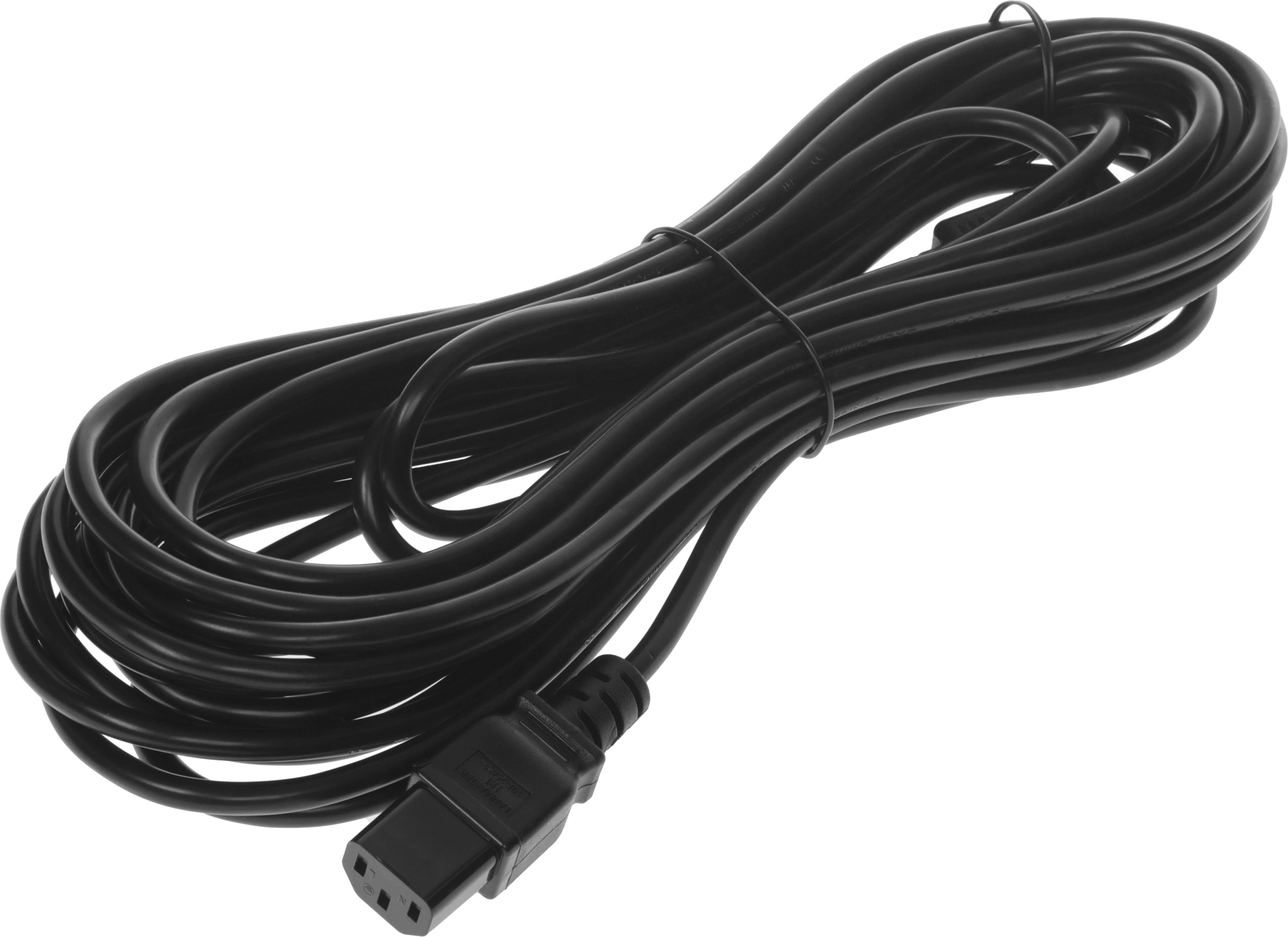 Шнур питания Lanmaster LAN-PP13/14-10-BK C13-С14 проводник.:3x0.75мм2 10м 220В 10А черный — миниатюра 2