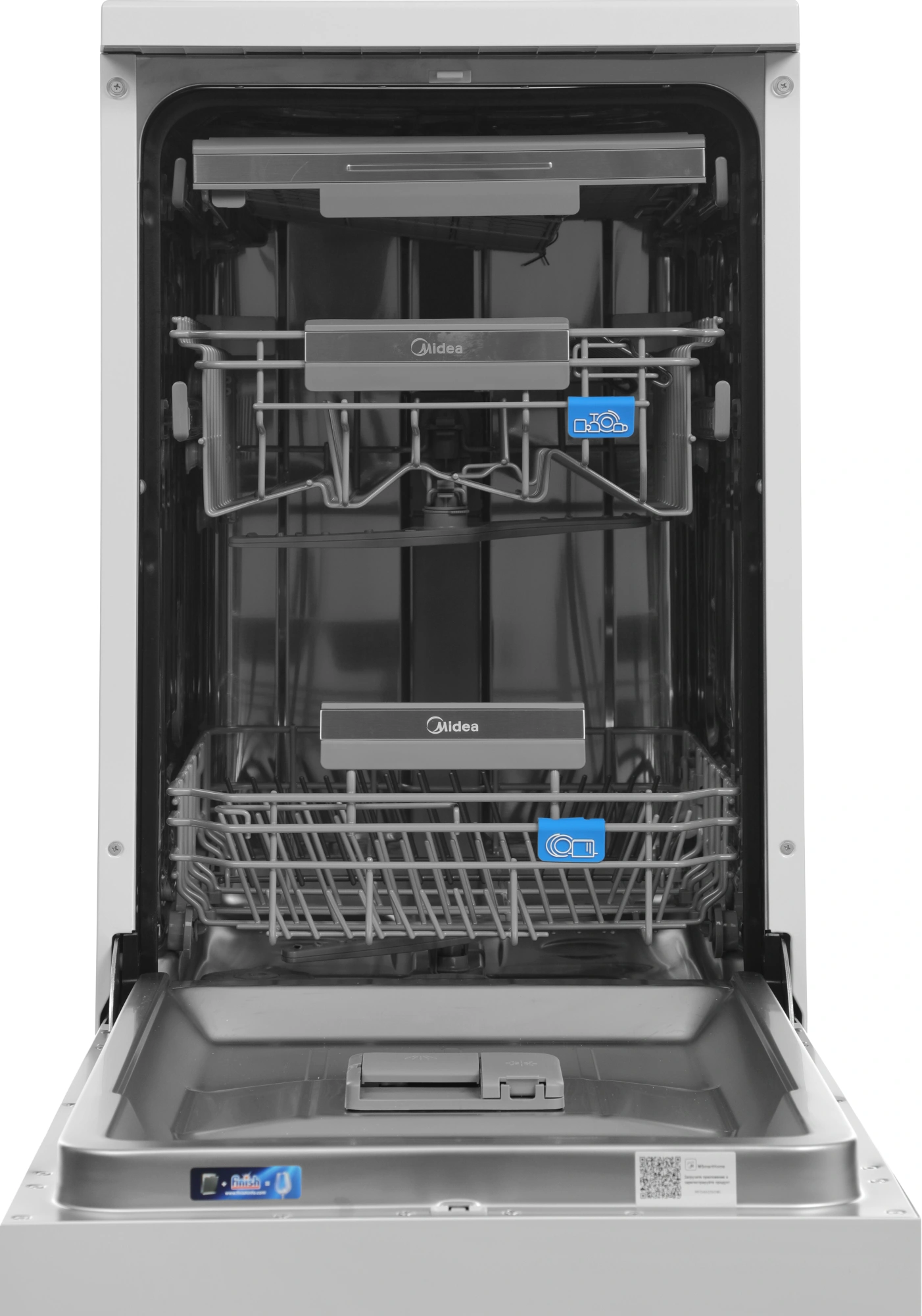 Посудомоечная машина Midea MFD45S150Wi белый (узкая) — миниатюра 3