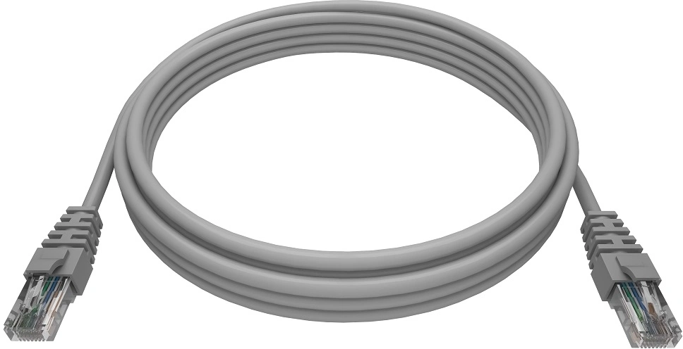 Патч-корд NTSS NTSS-PC-UTP-RJ45-5e-2.0-LSZH-GY UTP RJ-45 вил.-вилка RJ-45 кат.5E 2м серый LSZH 26AWG