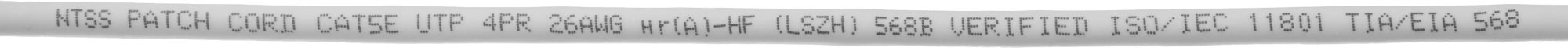 Патч-корд NTSS NTSS-PC-UTP-RJ45-5e-2.0-LSZH-GY UTP RJ-45 вил.-вилка RJ-45 кат.5E 2м серый LSZH 26AWG — миниатюра 6