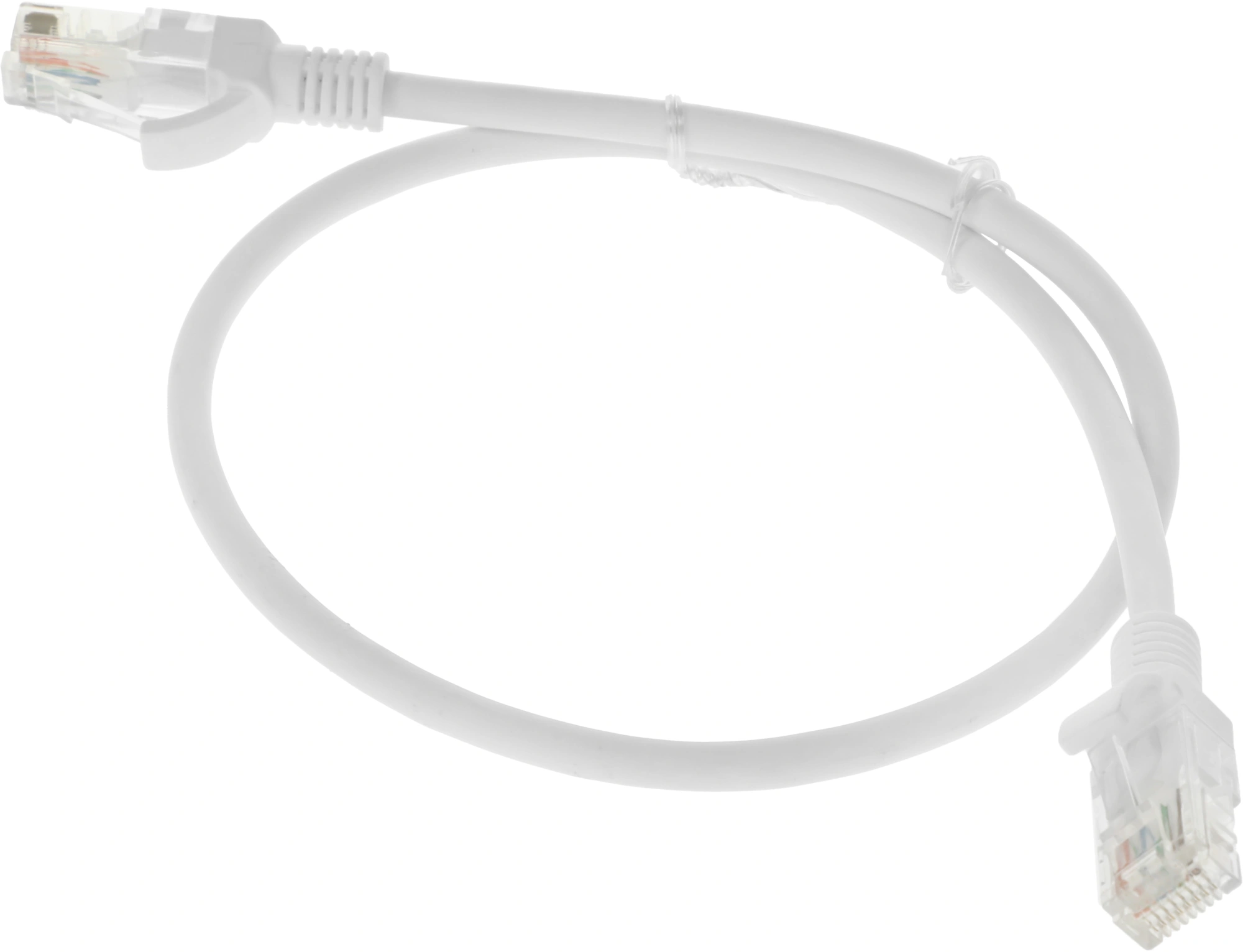 Патч-корд NTSS NTSS-PC-UTP-RJ45-5e-0.5-LSZH-WT UTP RJ-45 вил.-вилка RJ-45 кат.5E 0.5м белый LSZH 26AWG — миниатюра 2