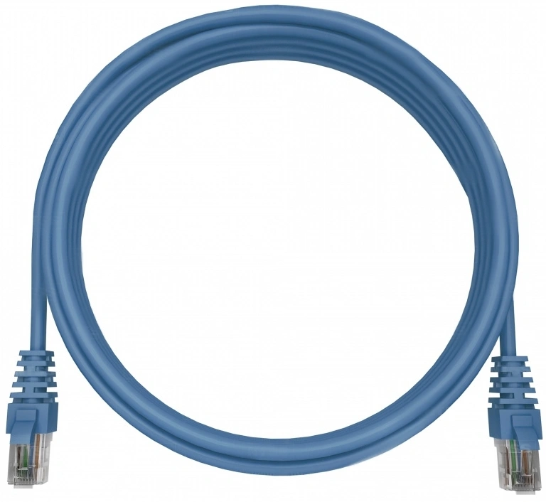 Патч-корд NTSS NTSS-PC-UTP-RJ45-5e-3.0-LSZH-BU UTP RJ-45 вил.-вилка RJ-45 кат.5E 3м синий LSZH 26AWG — миниатюра 3