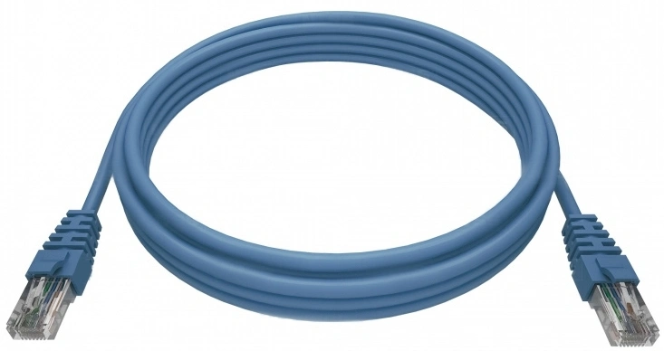 Патч-корд NTSS NTSS-PC-UTP-RJ45-5e-3.0-LSZH-BU UTP RJ-45 вил.-вилка RJ-45 кат.5E 3м синий LSZH 26AWG — миниатюра 4