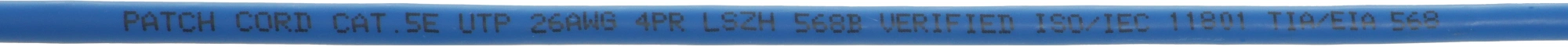 Патч-корд NTSS NTSS-PC-UTP-RJ45-5e-15.0-LSZH-BU UTP RJ-45 вил.-вилка RJ-45 кат.5E 15м синий LSZH 26AWG — миниатюра 2