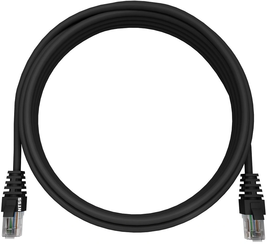 Патч-корд NTSS NTSS-PC-UTP-RJ45-5e-1.0-LSZH-BL UTP RJ-45 вил.-вилка RJ-45 кат.5E 1м черный LSZH 26AWG — миниатюра 3