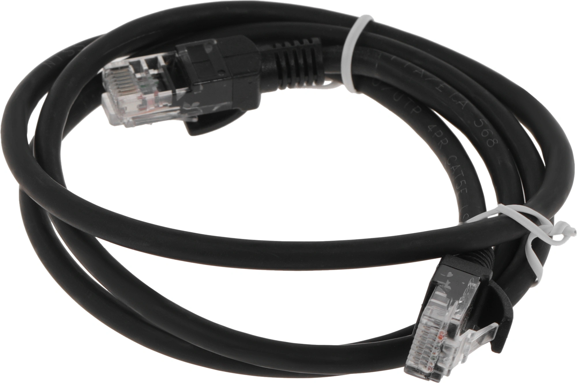 Патч-корд NTSS NTSS-PC-UTP-RJ45-5e-1.0-LSZH-BL UTP RJ-45 вил.-вилка RJ-45 кат.5E 1м черный LSZH 26AWG — миниатюра 2