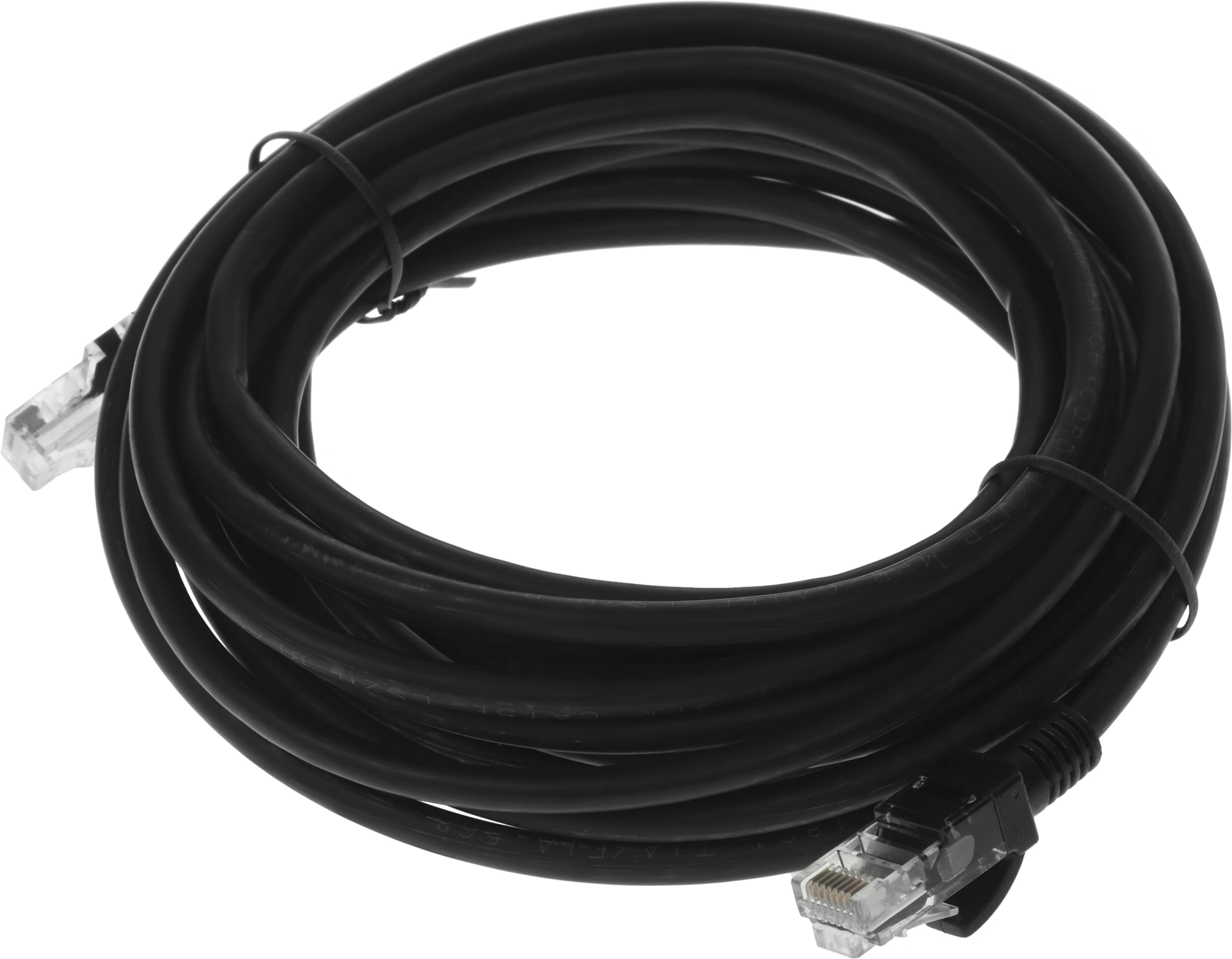 Патч-корд NTSS NTSS-PC-UTP-RJ45-5e-5.0-LSZH-BL UTP RJ-45 вил.-вилка RJ-45 кат.5E 5м черный LSZH 26AWG — миниатюра 2