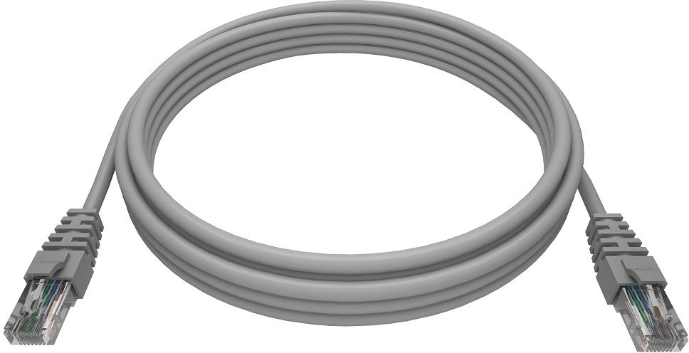 Патч-корд NTSS NTSS-PC-UTP-RJ45-6-1.0-LSZH-GY UTP RJ-45 вил.-вилка RJ-45 кат.6 1м серый LSZH 24AWG