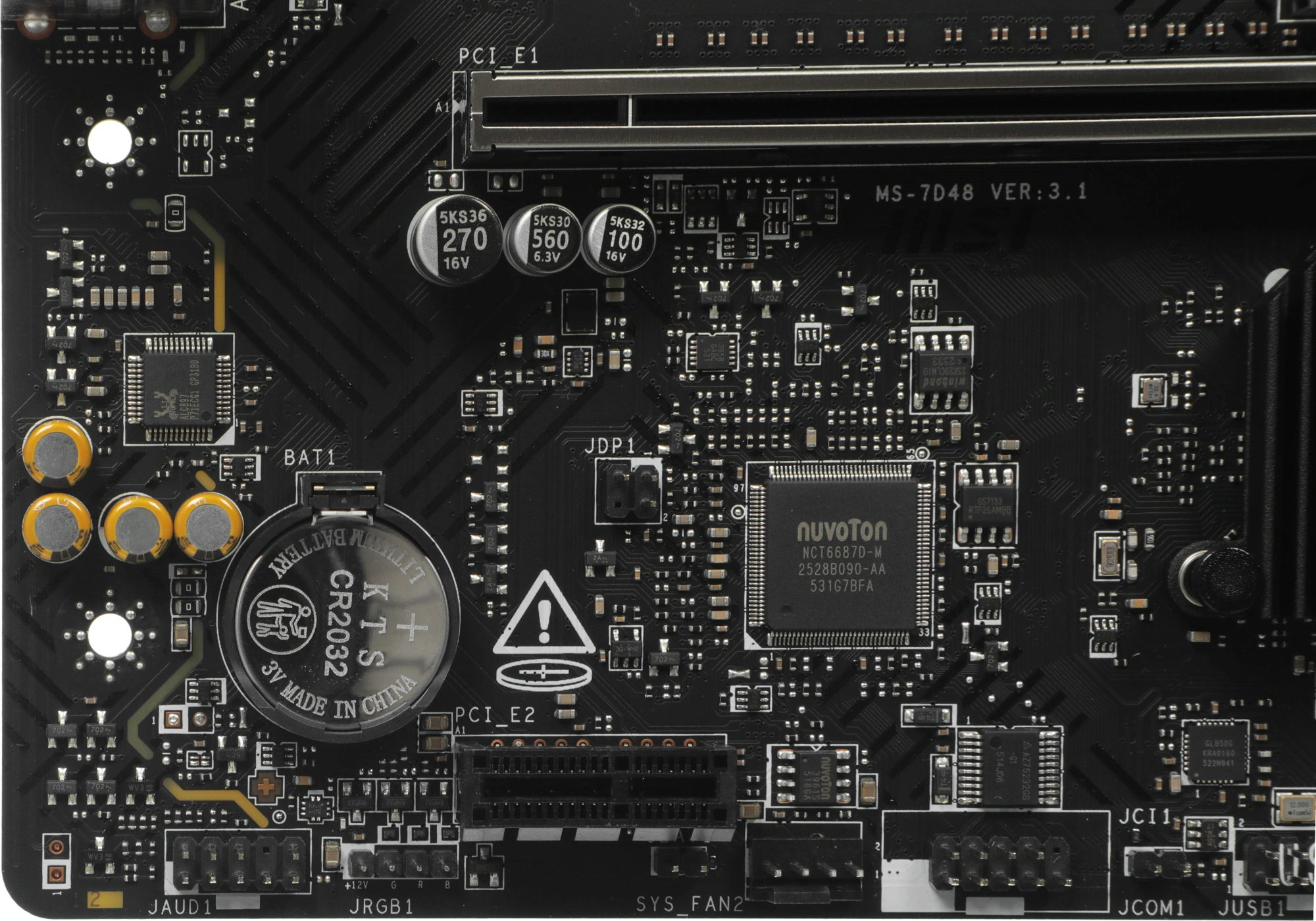Материнская плата MSI PRO B760M-E Soc-1700 Intel B760 2xDDR5 mATX AC`97 8ch(7.1) GbLAN+VGA+HDMI — миниатюра 3