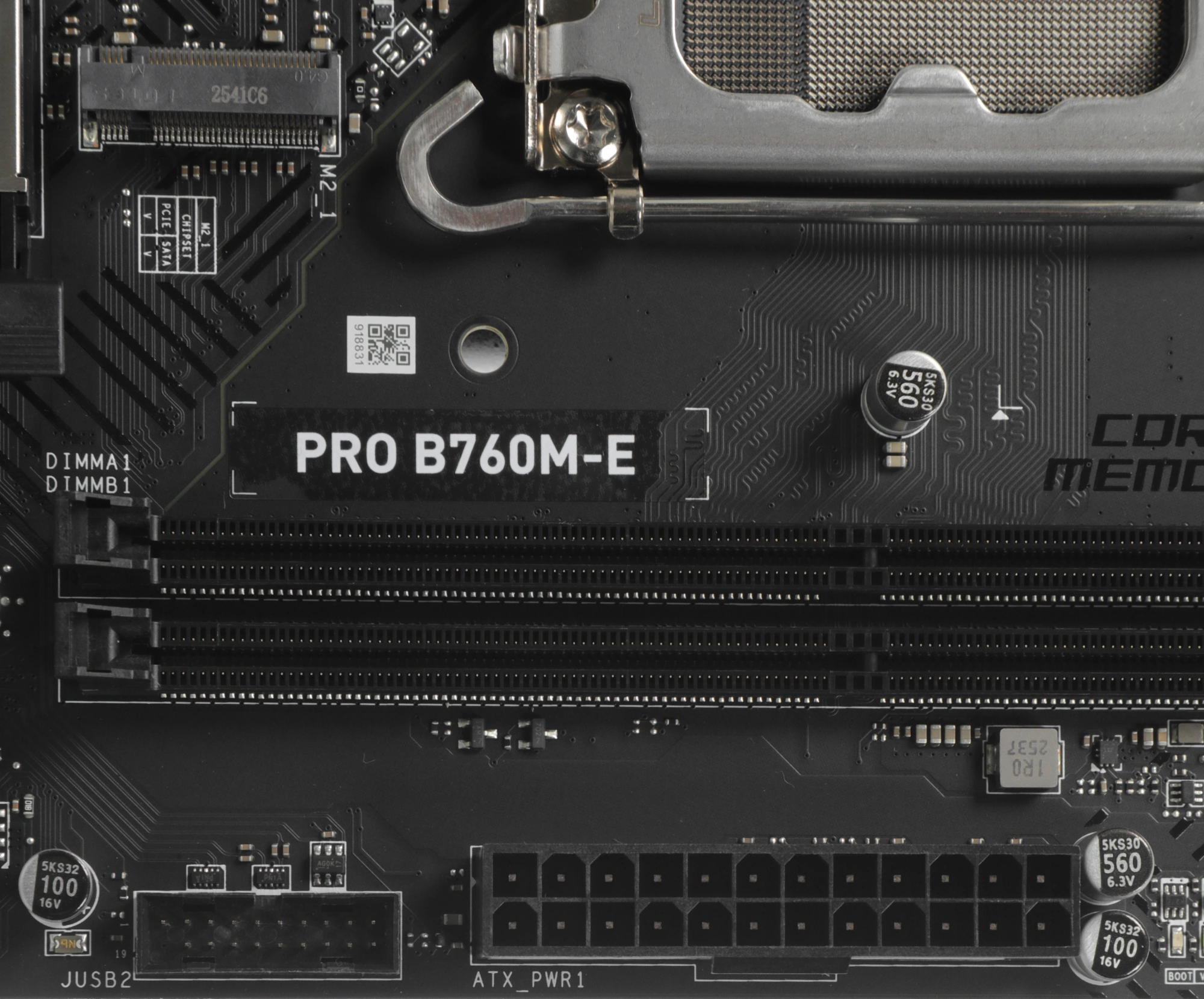 Материнская плата MSI PRO B760M-E Soc-1700 Intel B760 2xDDR5 mATX AC`97 8ch(7.1) GbLAN+VGA+HDMI — миниатюра 6