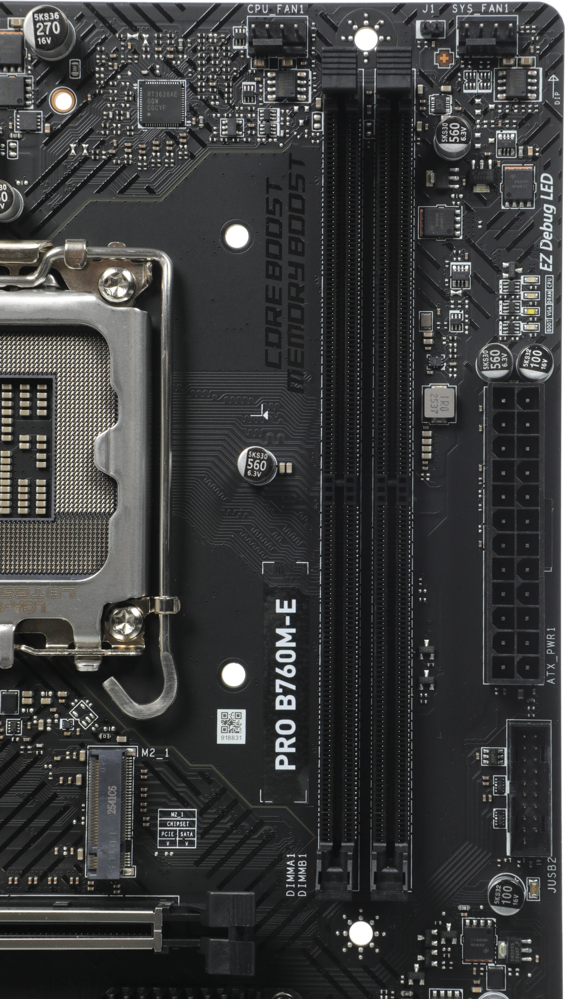 Материнская плата MSI PRO B760M-E Soc-1700 Intel B760 2xDDR5 mATX AC`97 8ch(7.1) GbLAN+VGA+HDMI — миниатюра 7