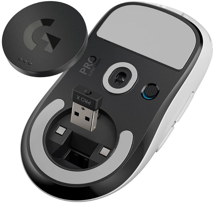 Мышь Logitech G Pro X Superlight белый оптическая 25600dpi беспров. USB 4but (910-005946) — миниатюра 2