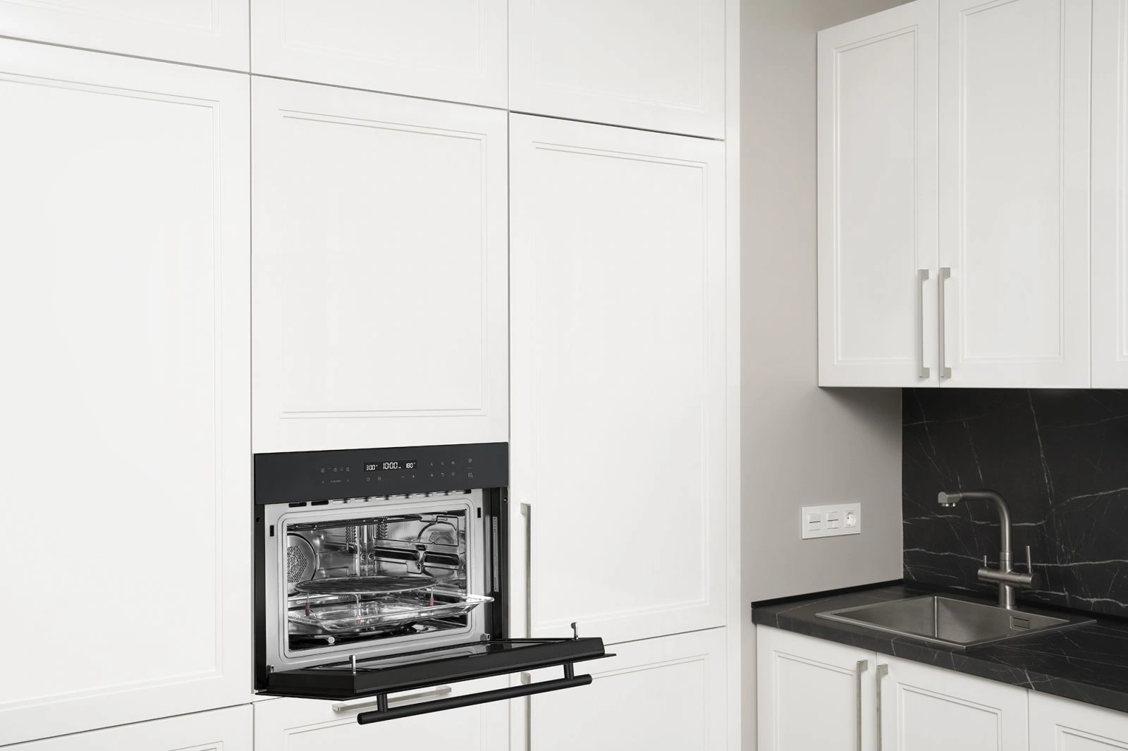 Духовой шкаф Электрический Weissgauff OE 446 Black Edition черный — миниатюра 2