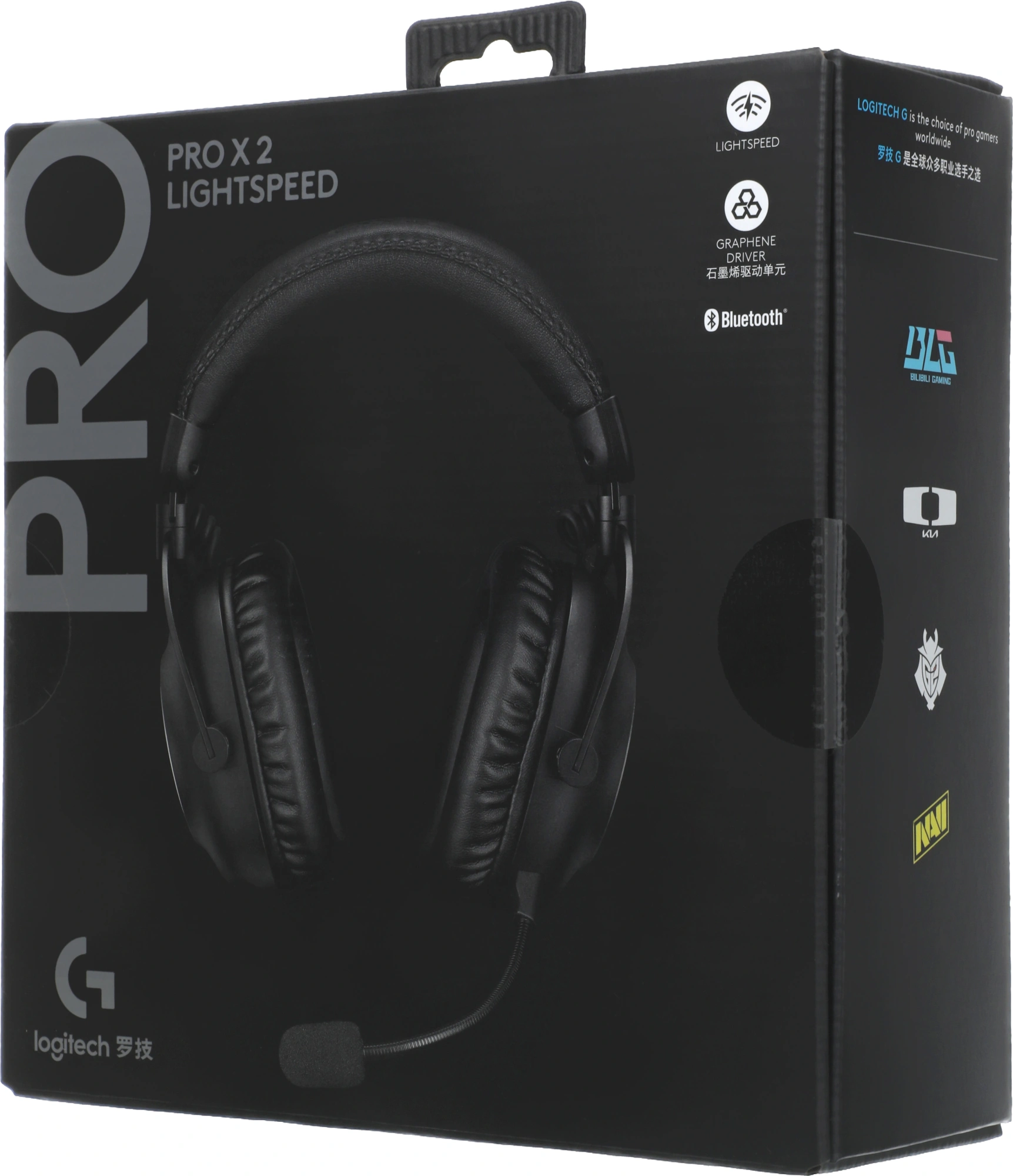 Наушники с микрофоном Logitech G Pro X 2 Lightspeed черный мониторные BT/Radio/3.5mm оголовье (981-001265) — миниатюра 2
