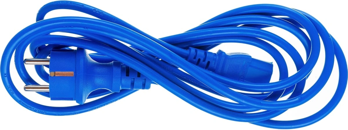 Шнур питания Lanmaster LAN-PP13/SH-3.0-BL C13-Schuko проводник.:3x0.75мм2 3м 220В 10А синий — миниатюра 3