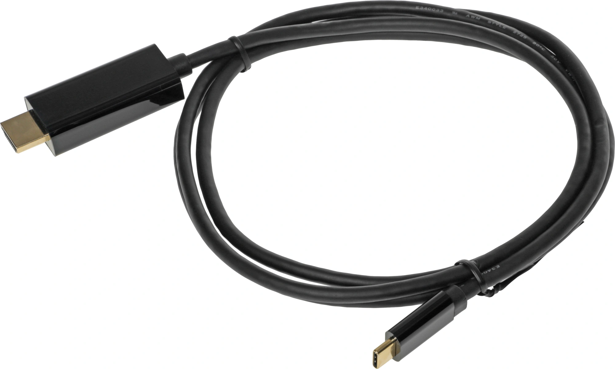 Кабель-переходник аудио-видео Buro USB Type-C (m)/HDMI (m) 1.5м. черный (BU-TYPEC-HDMI-1.5M) — миниатюра 8