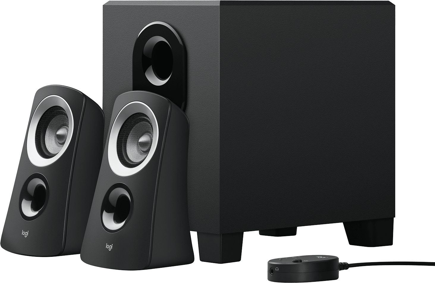 Колонки Logitech Z-313 2.1 черный 25Вт — миниатюра 2