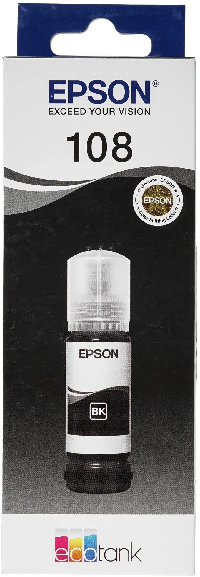Чернила Epson 108 C13T09C14A черный 70мл для Epson L8050/L18050 — миниатюра 2