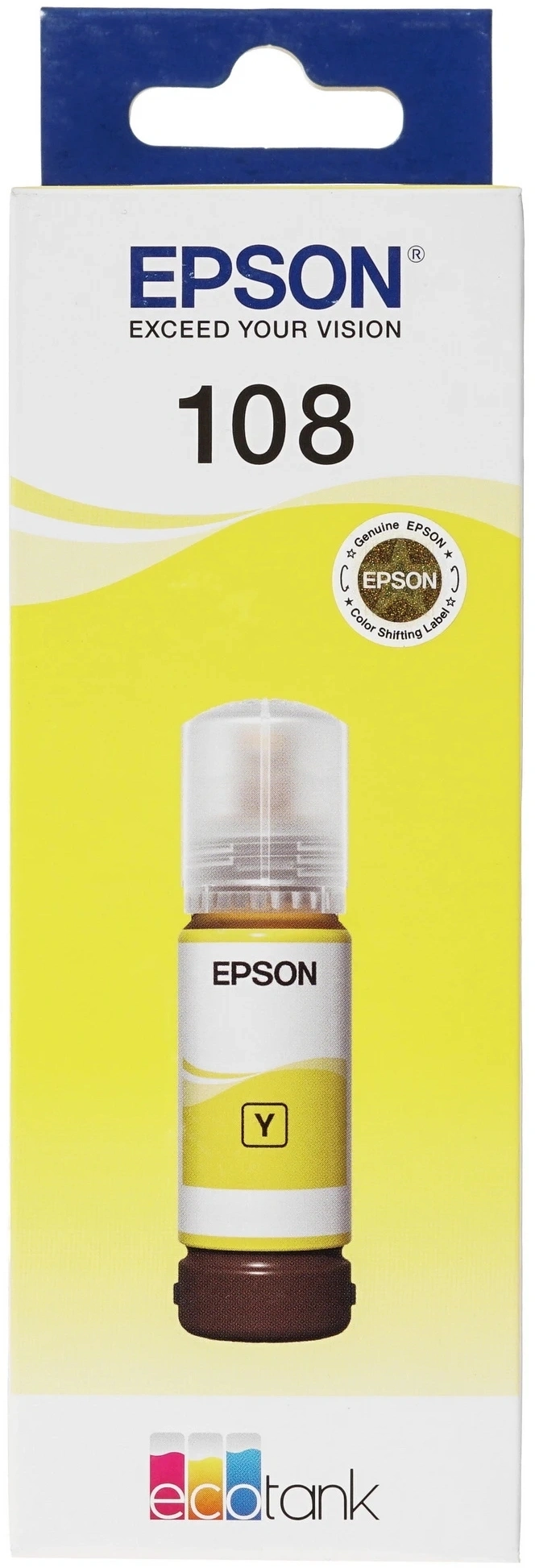 Чернила Epson 108 C13T09C44A желтый 70мл для Epson L8050/L18050 — миниатюра 2