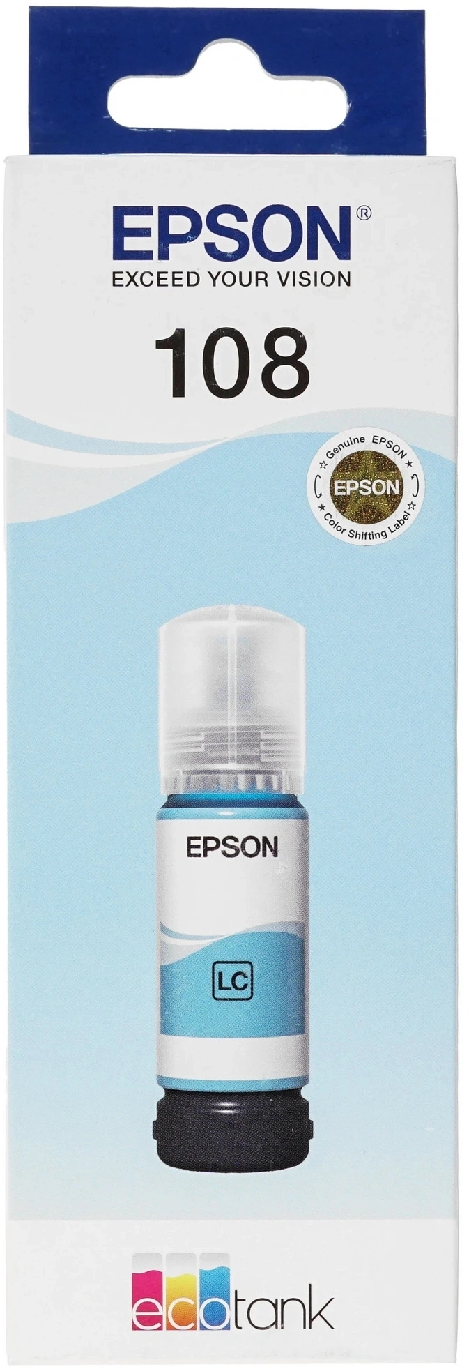 Чернила Epson 108 C13T09C54A светло-голубой 70мл для Epson L8050/L18050 — миниатюра 2