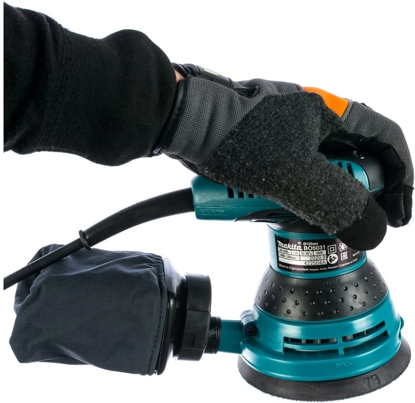 Эксцентриковая шлифмашина Makita BO5031 300Вт D125мм — миниатюра 5
