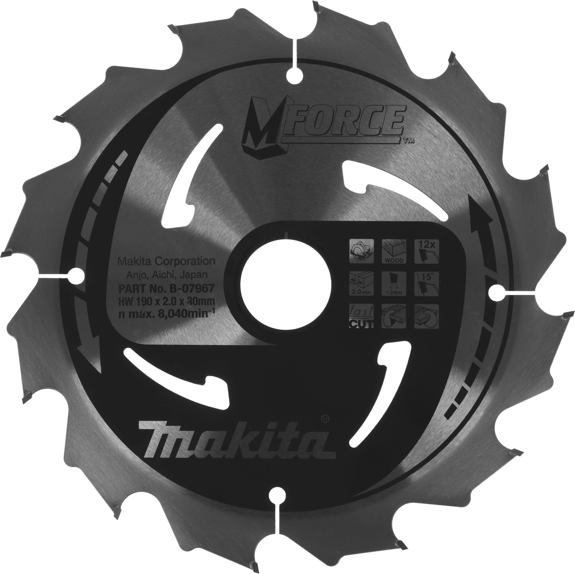 Циркулярная пила (дисковая) Makita HS7601 1200Вт (ручная) D диска.:190мм — миниатюра 12