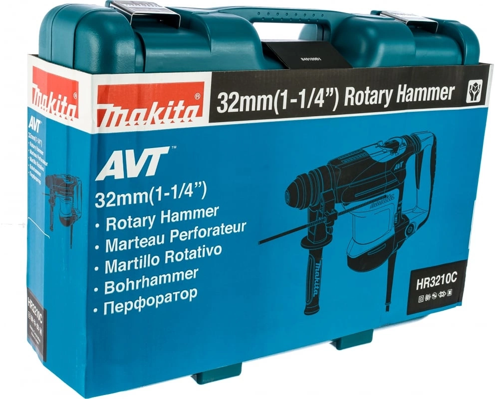 Перфоратор Makita HR3210C патрон:SDS-plus уд.:5Дж 850Вт (кейс в комплекте) — миниатюра 6