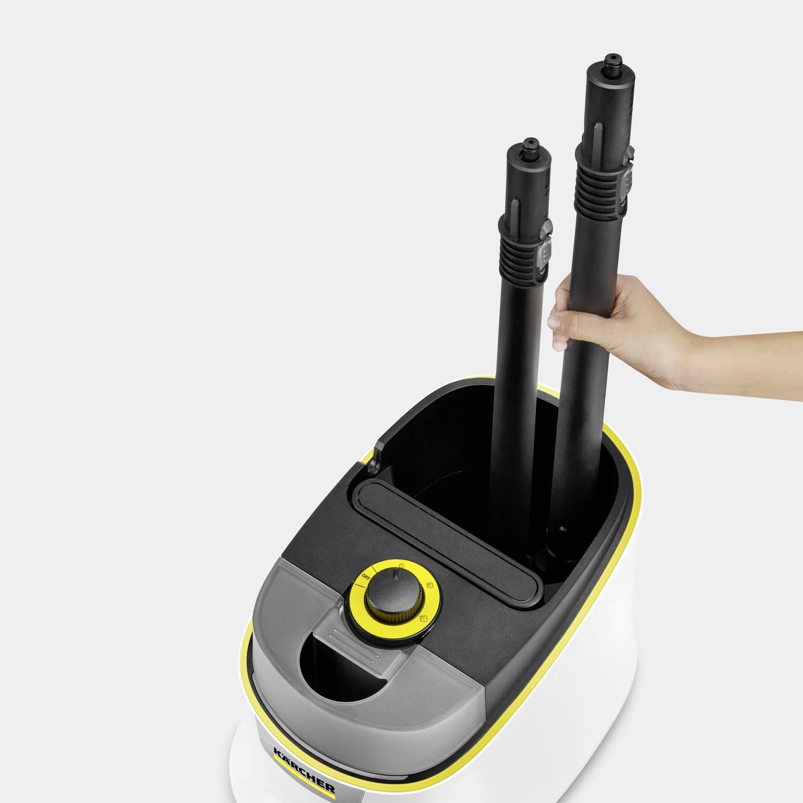 Пароочиститель напольный Karcher EasyFix SC 4 Deluxe 2200Вт белый — миниатюра 2