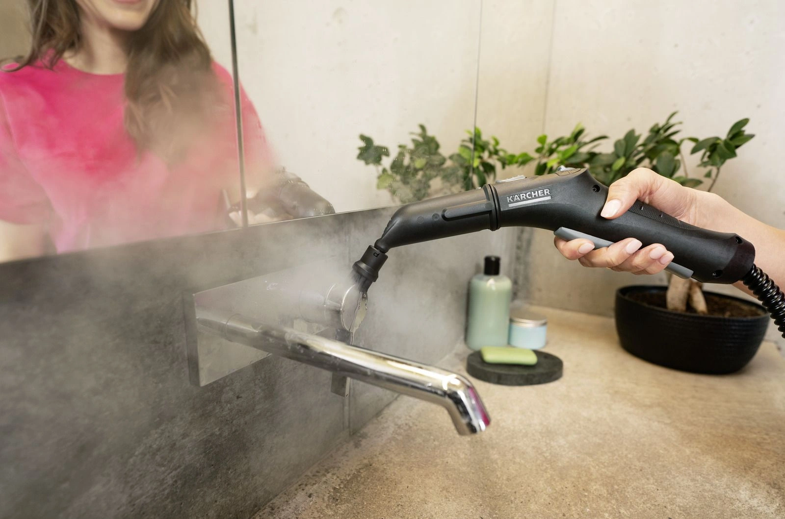 Пароочиститель напольный Karcher SC 2 EasyFix 1500Вт белый/черный — миниатюра 4