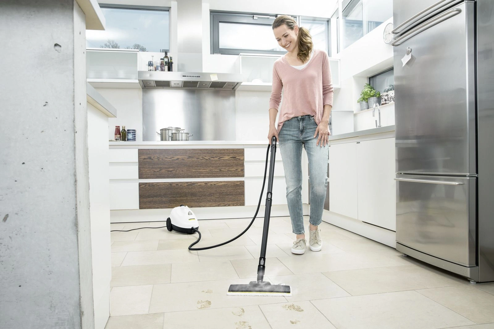 Пароочиститель напольный Karcher SC 2 EasyFix 1500Вт белый/черный — миниатюра 7
