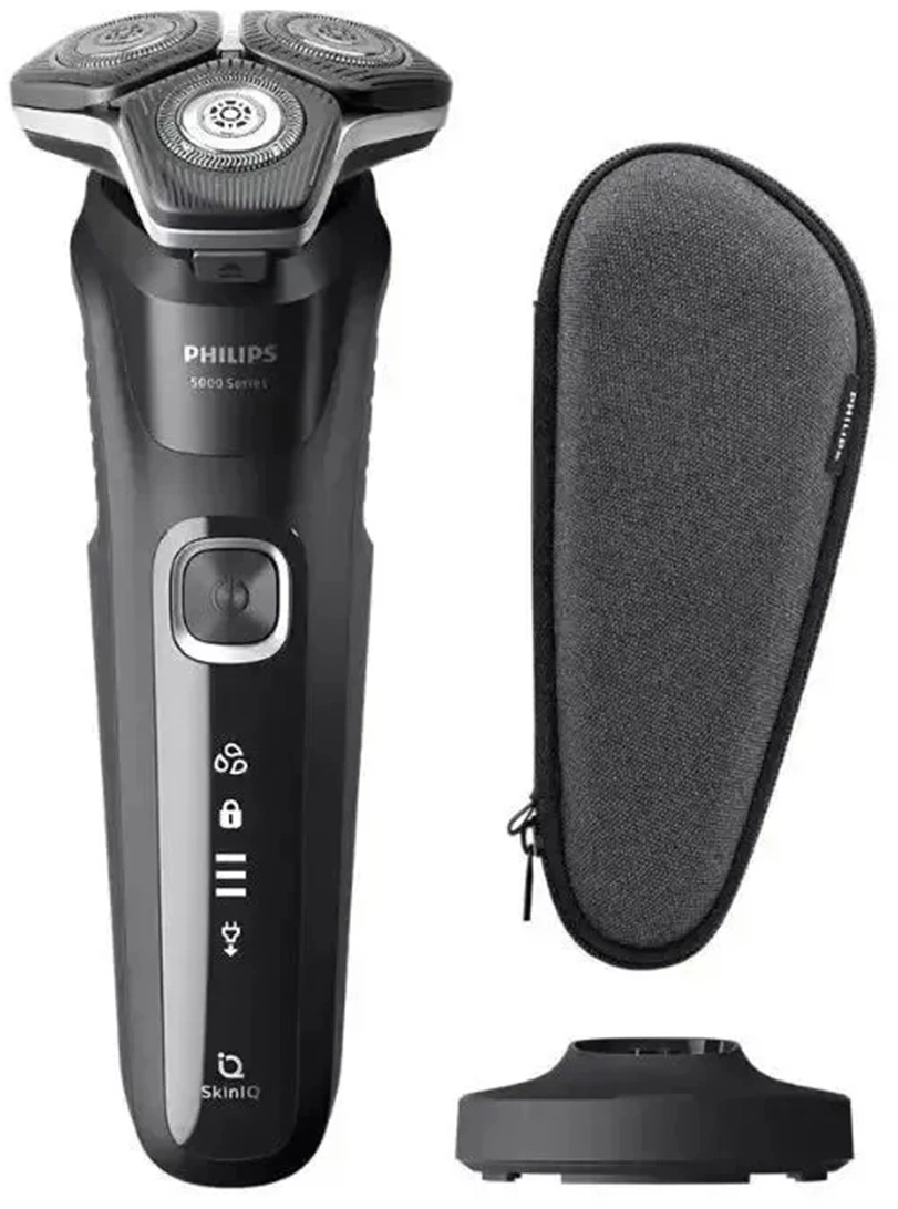 Бритва роторная Philips S5898/35 реж.эл.:3 питан.:аккум. черный/серый — миниатюра 8