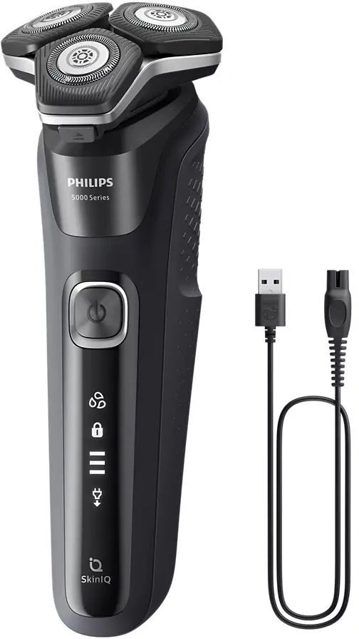 Бритва роторная Philips S5898/35 реж.эл.:3 питан.:аккум. черный/серый — миниатюра 2