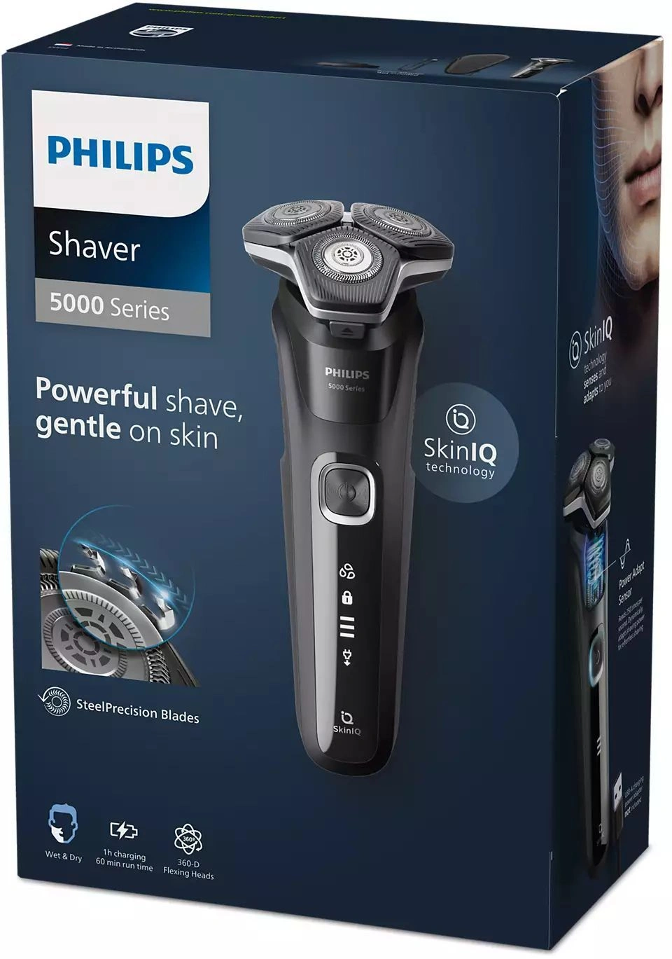 Бритва роторная Philips S5898/35 реж.эл.:3 питан.:аккум. черный/серый — миниатюра 6