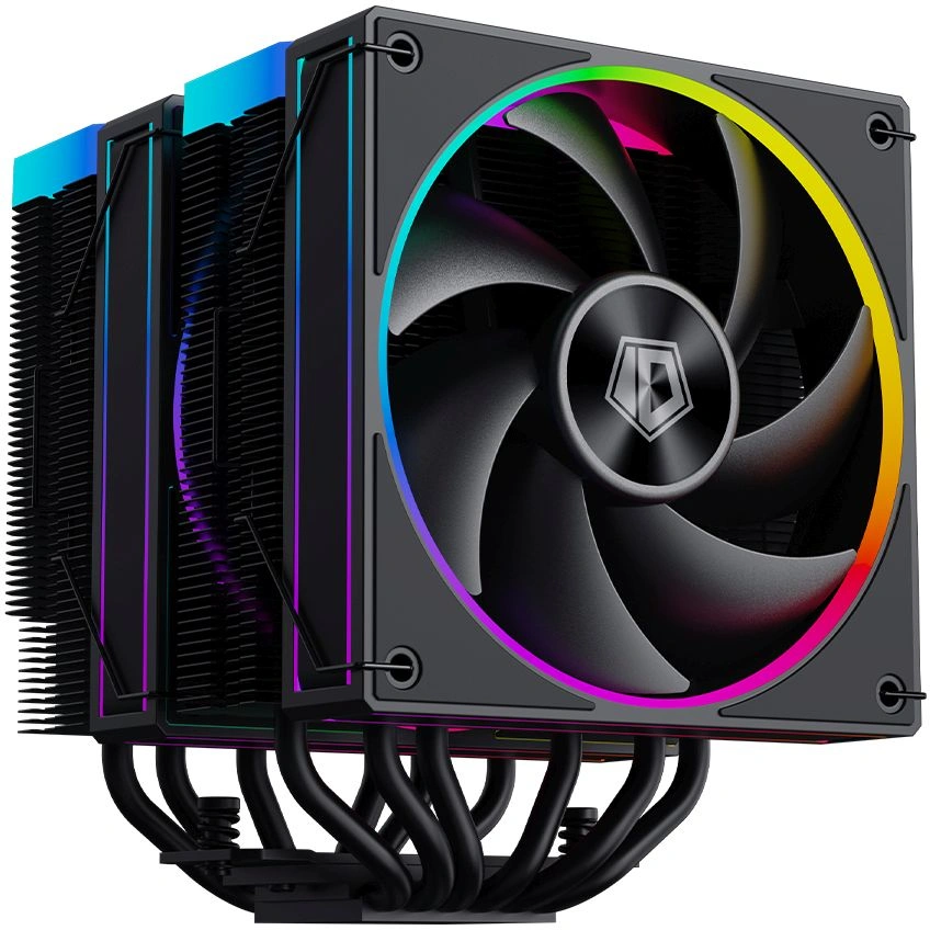 Устройство охлаждения(кулер) ID-Cooling Frozn A620 ARGB Soc-AM5/AM4/1200/1700/1851 черный 4-pin 29.9dB Al+Cu 270W 1200gr Ret (FROZN A620 ARGB) — фото 1