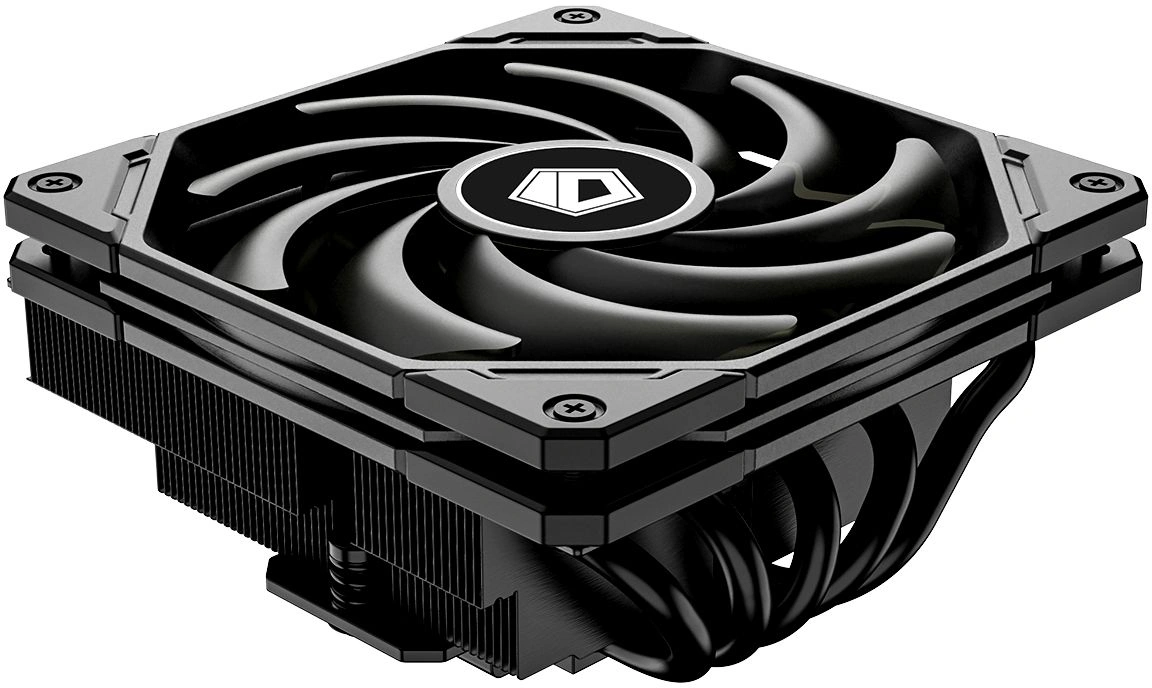 Устройство охлаждения(кулер) ID-Cooling IS-55 Soc-AM5/AM4/1200/1700/1851 черный 4-pin 31.2-31.2dB Al+Cu 125W 450gr Ret (IS-55 BLACK) — фото 1