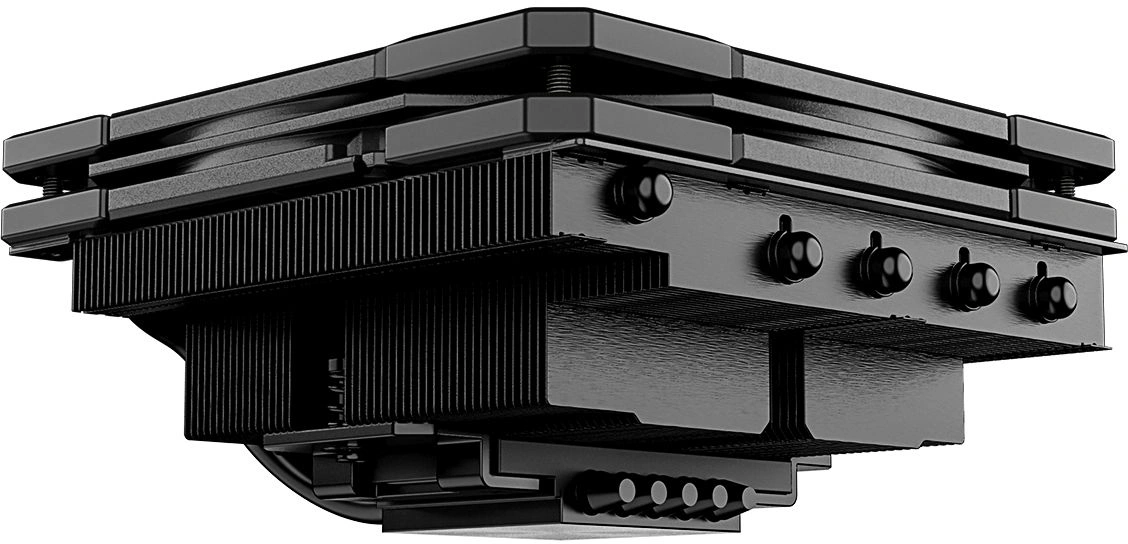Устройство охлаждения(кулер) ID-Cooling IS-55 Soc-AM5/AM4/1200/1700/1851 черный 4-pin 31.2-31.2dB Al+Cu 125W 450gr Ret (IS-55 BLACK) — миниатюра 4