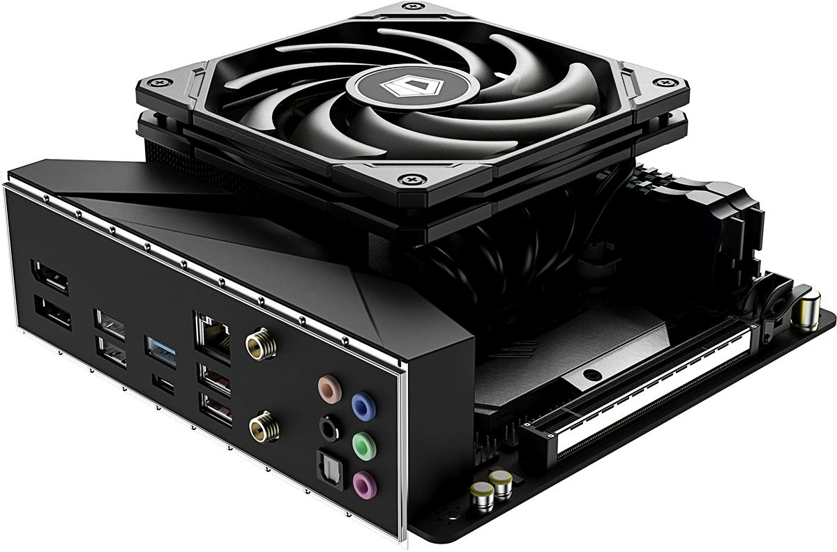 Устройство охлаждения(кулер) ID-Cooling IS-55 Soc-AM5/AM4/1200/1700/1851 черный 4-pin 31.2-31.2dB Al+Cu 125W 450gr Ret (IS-55 BLACK) — миниатюра 6